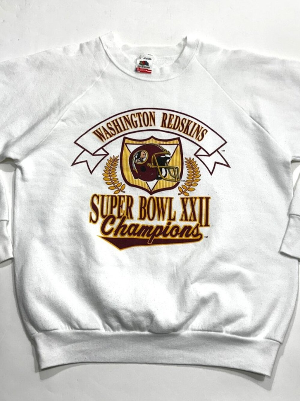 Washington Redskins Super Bowl XXII Champions Crewneck Sweatshirt USA L Vintage